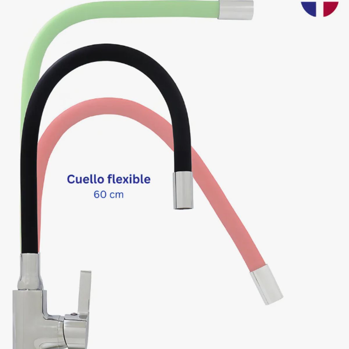 IRM - Monomando Lavaplatos Cuello Flexible Verde Mate Verde Mate