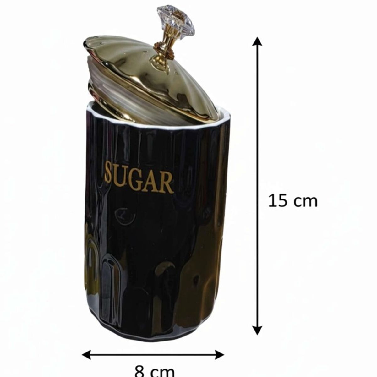 GENERICO - SET DE TRES RECIPIENTES ORGANIZADORES DE COCINA COLOR NEGRO