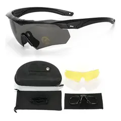 GENERICO - Lentes Tácticos Deportivos Militar Uv Gafa Segura Montañismo Negro Negro