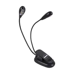 MEKSE - LAMPARA DOBLE 4 LEDS PARA ATRIL PARTITURA MKLED-445