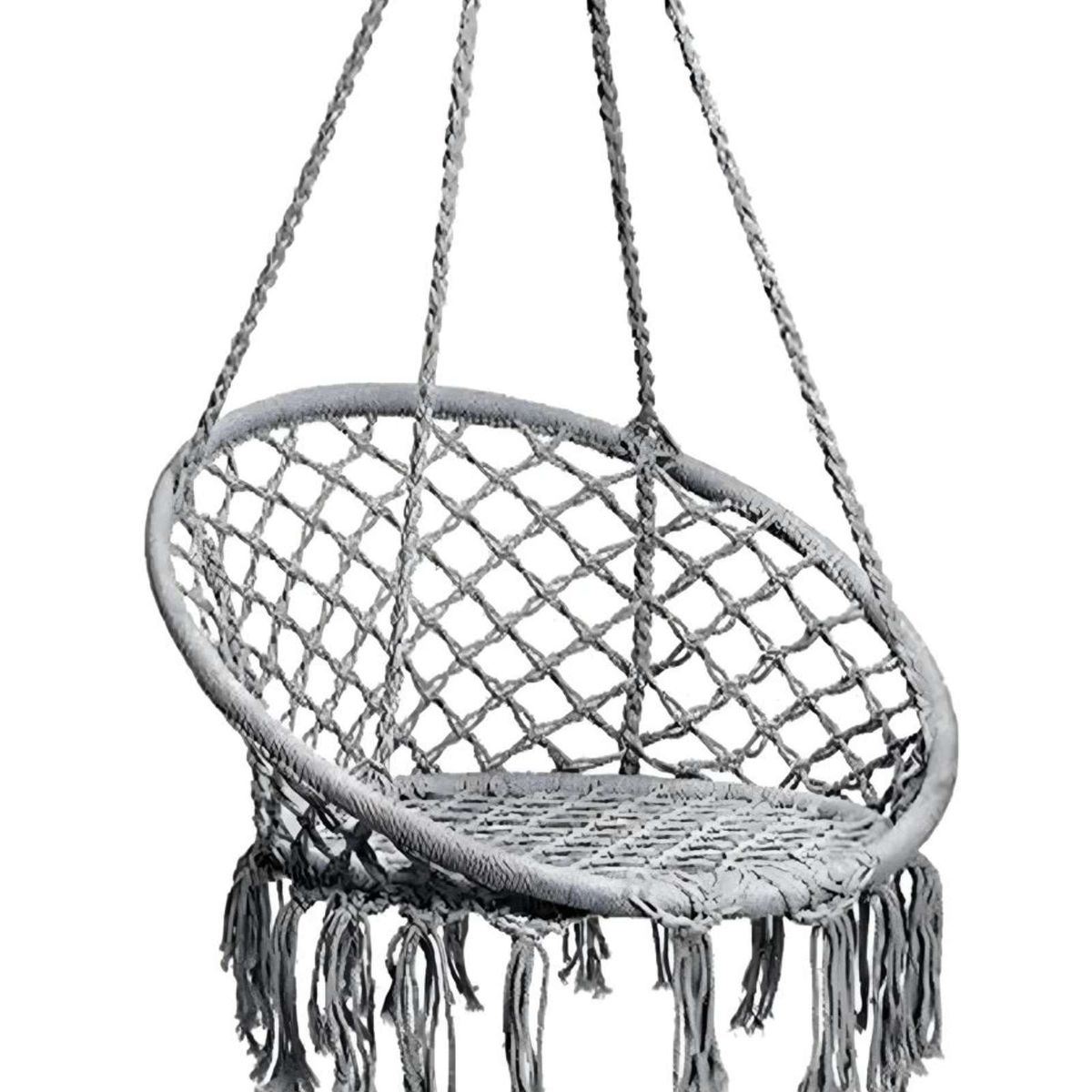 GENERICO - Hamaca Silla Colgante Reforzada para Interior y Exterior SIN COJINES