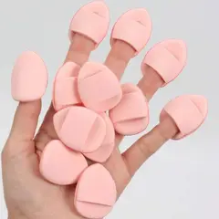 GENERICO - SET DE 10 MINI ESPONJAS PETALO DE MAQUILLAJE PARA CORRECTOR