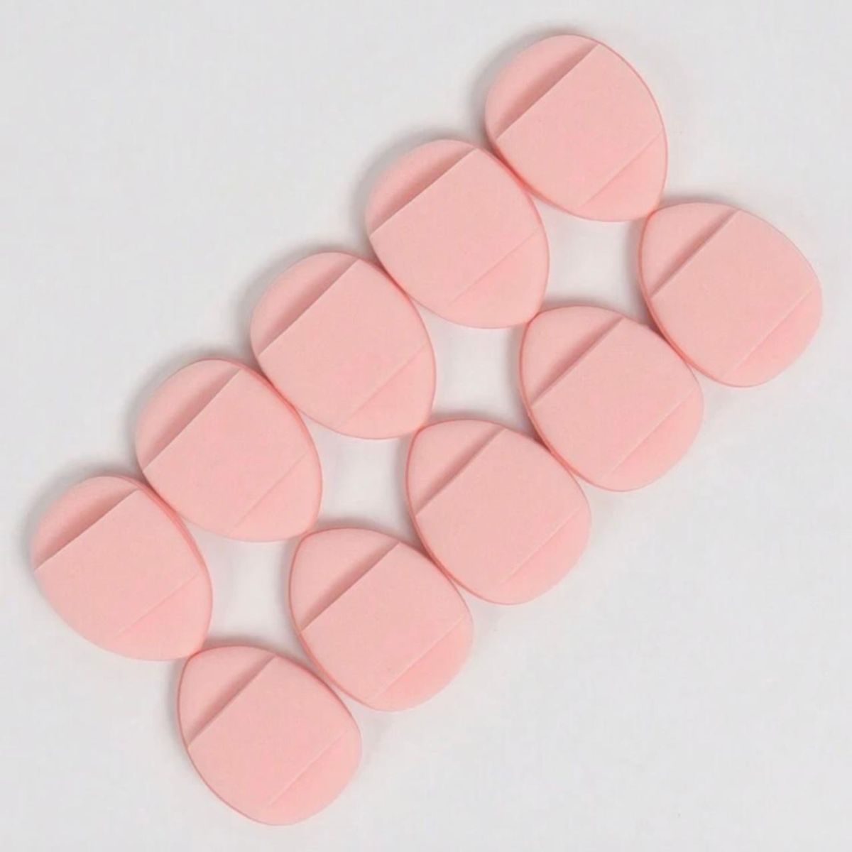 GENERICO - SET DE 10 MINI ESPONJAS PETALO DE MAQUILLAJE PARA CORRECTOR
