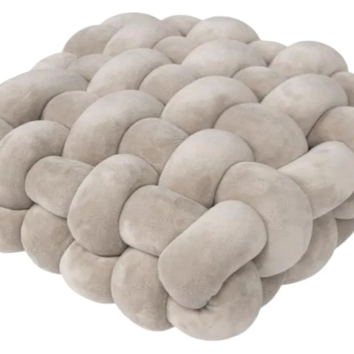 OKAY - Cojin Decorativo Forma De Trenzadas Colores - Hd Hogar Beige Liso