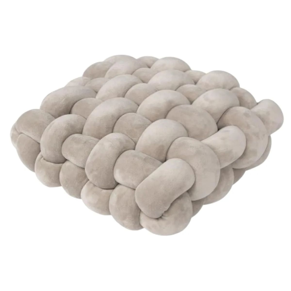 OKAY - Cojin Decorativo Forma De Trenzadas Colores - Hd Hogar Beige Liso