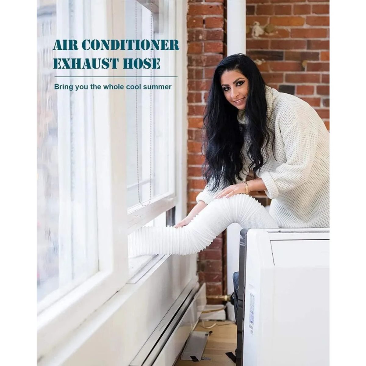 MUNDO MAGIA - Tubo Aire Acondicionado Portatil 15cm×150cm Manguera Escape