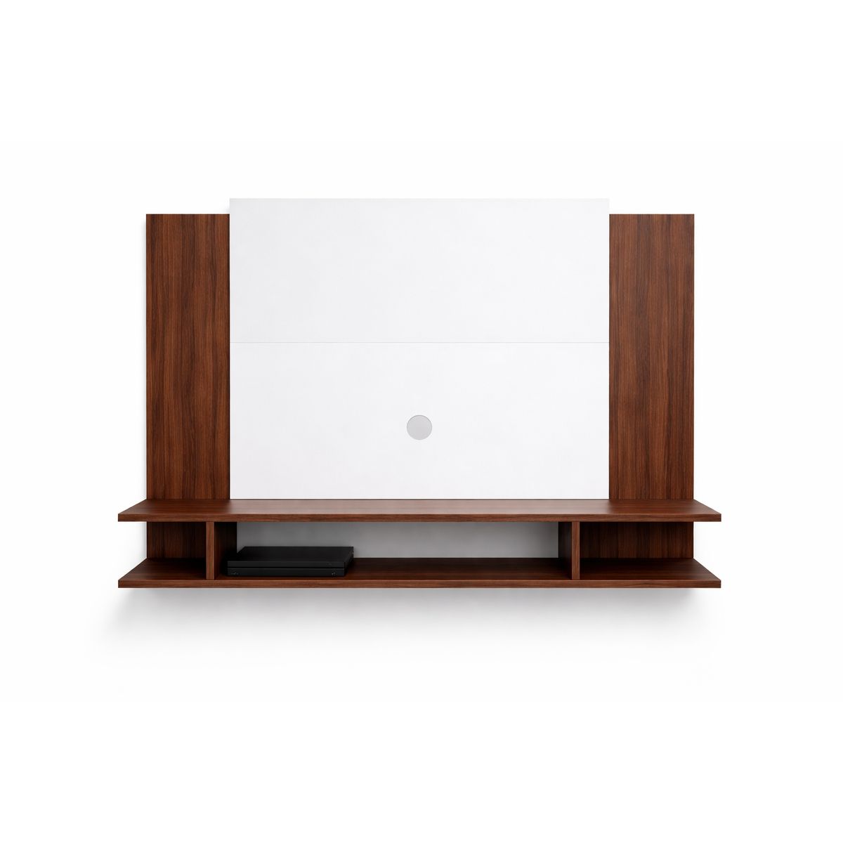 SPACE HOME - Soporte Panel TV 50” MDF Madera Oscura Decorativo con Estante