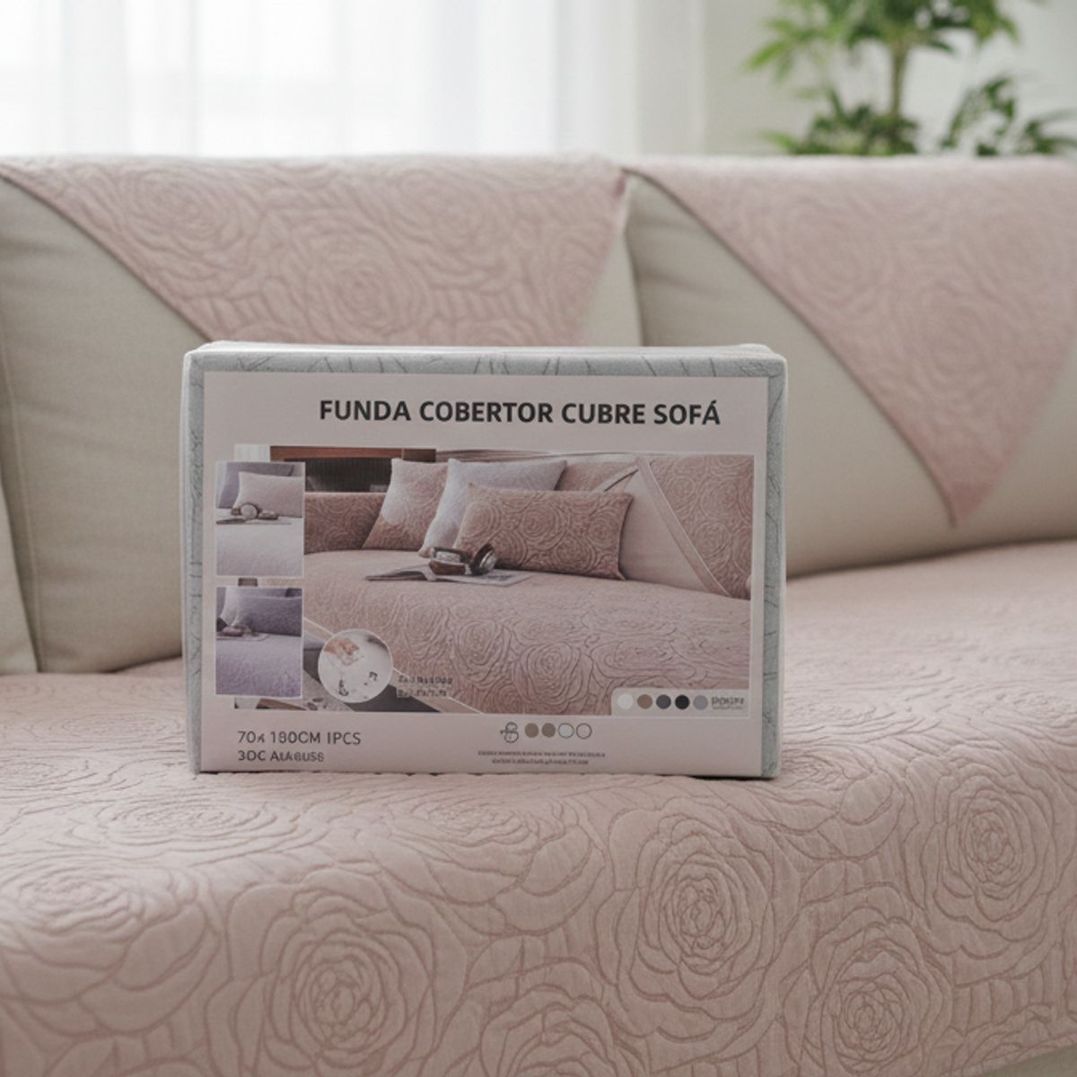 GENERICO - Funda Protectora para sofa SALMON 70x180cm