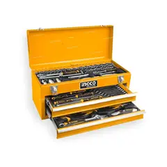 INGCO - Set de 97 herramientas industriales con caja metálica de la marca