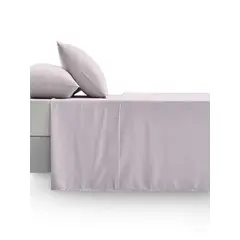 GENERICO - SET DE SABANAS 210 HILOS DORAL 2 PLAZAS ROSADO