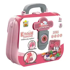 GENERICO - Juguete maleta de cocina para niños. Tamaño la caja 18.5 x 19.5 cm