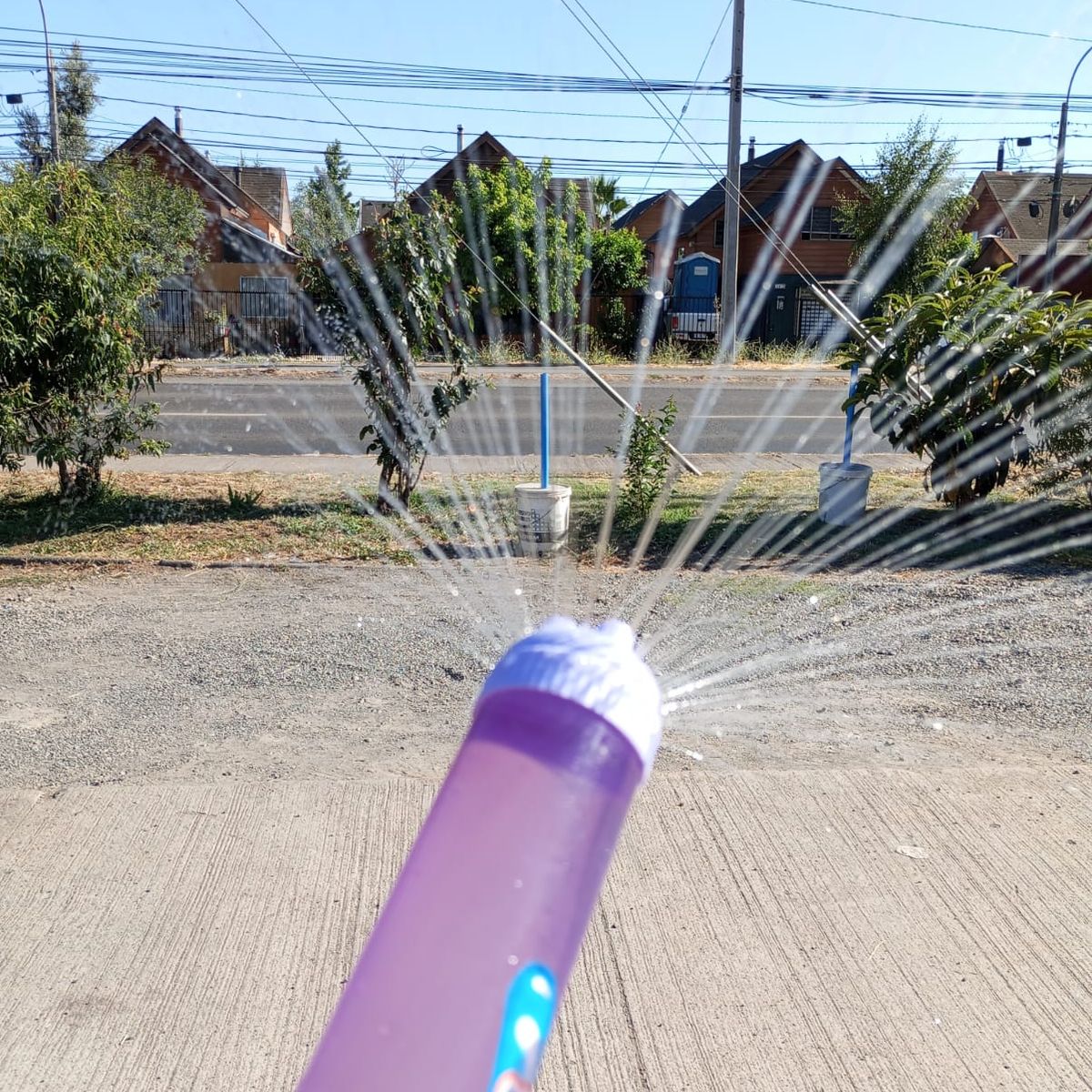 GENERICO - Pistola lanza agua rociador efecto fuegos artificiales