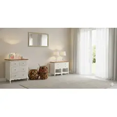 MUEBLES NATIVA - Combo Comoda Normando + 2 Velador Normando