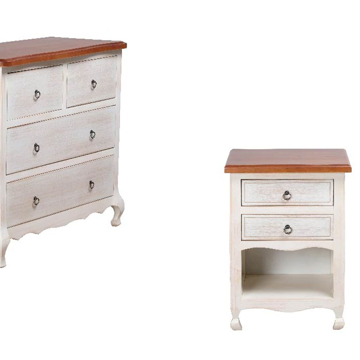 MUEBLES NATIVA - Combo Comoda Normando + 2 Velador Normando