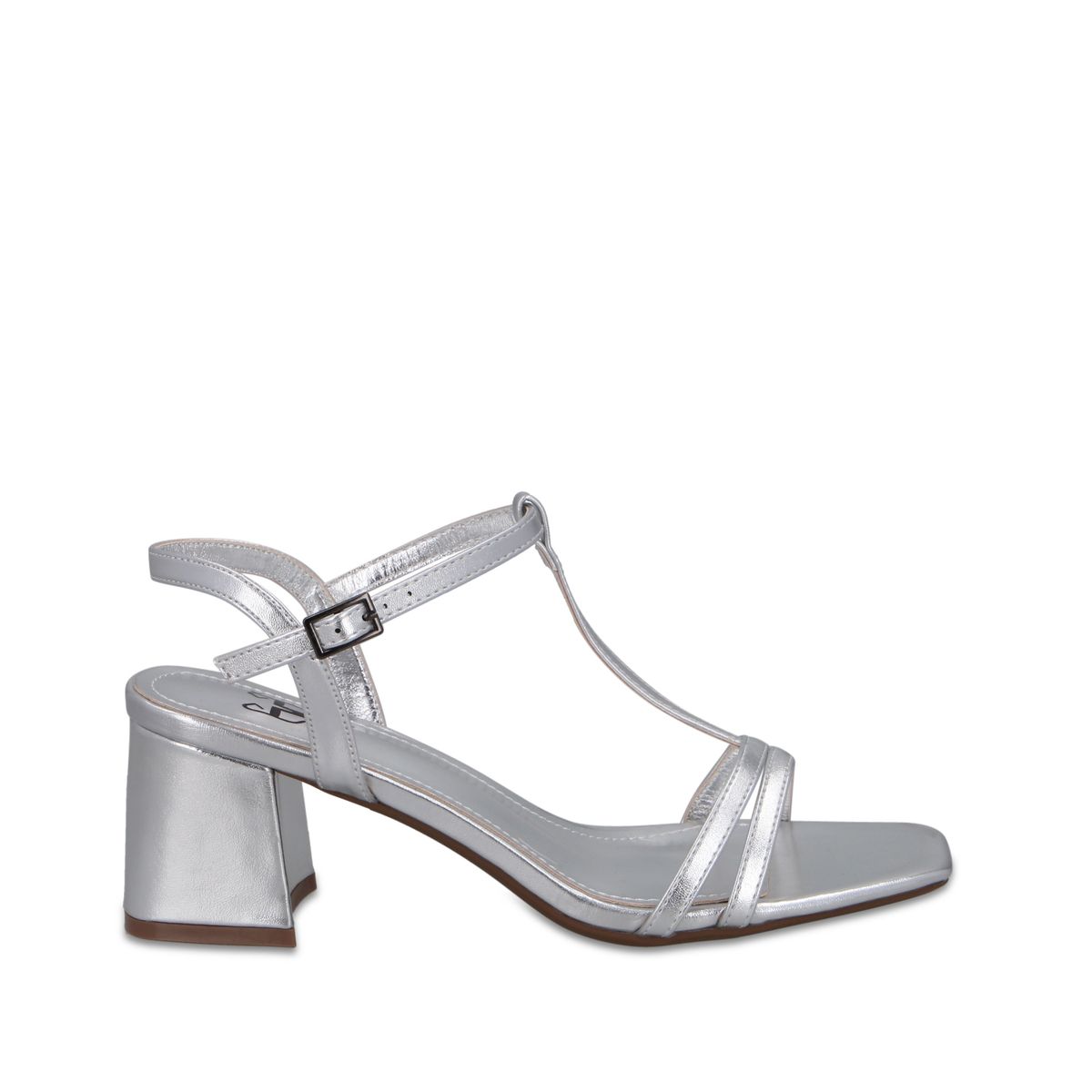 GOTTA - Sandalia Taco Plateada Mujer 64031