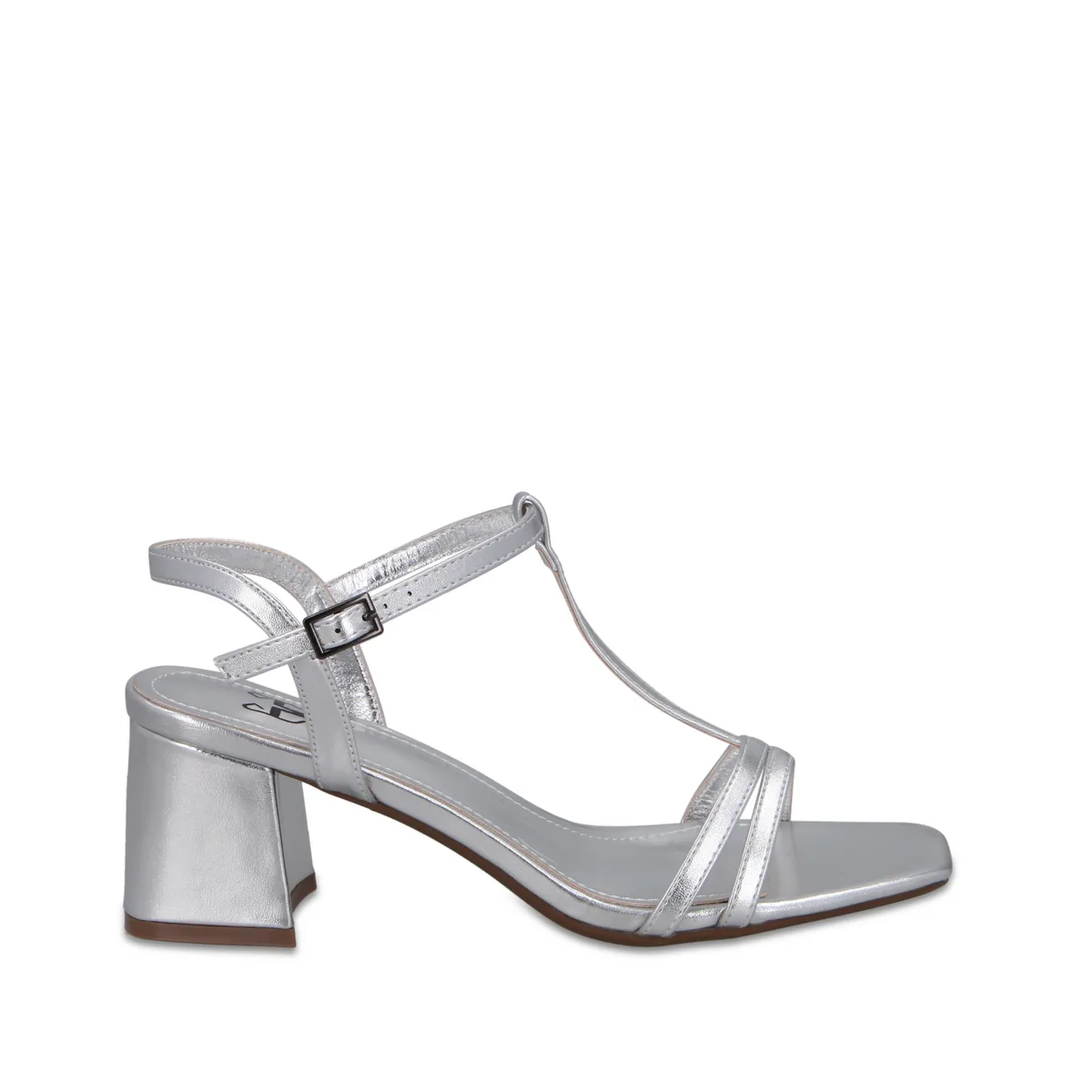 GOTTA - Sandalia Taco Plateada Mujer 64031