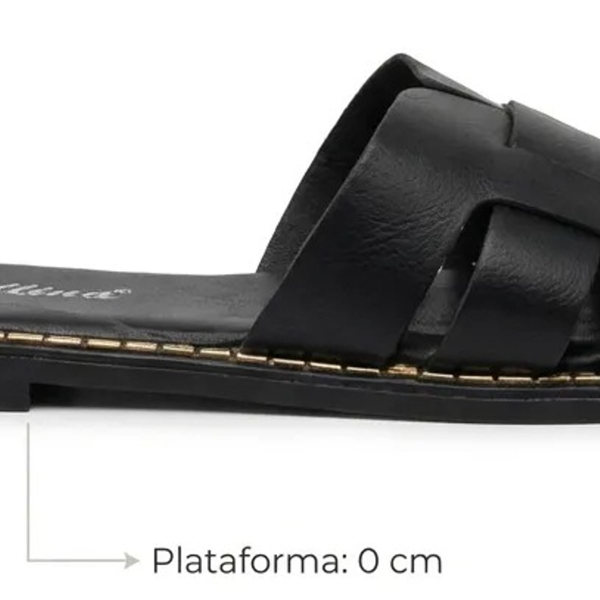 BOVINITA - Sandalia Mujer Chala Negro Plana Verano Plataforma Liviana