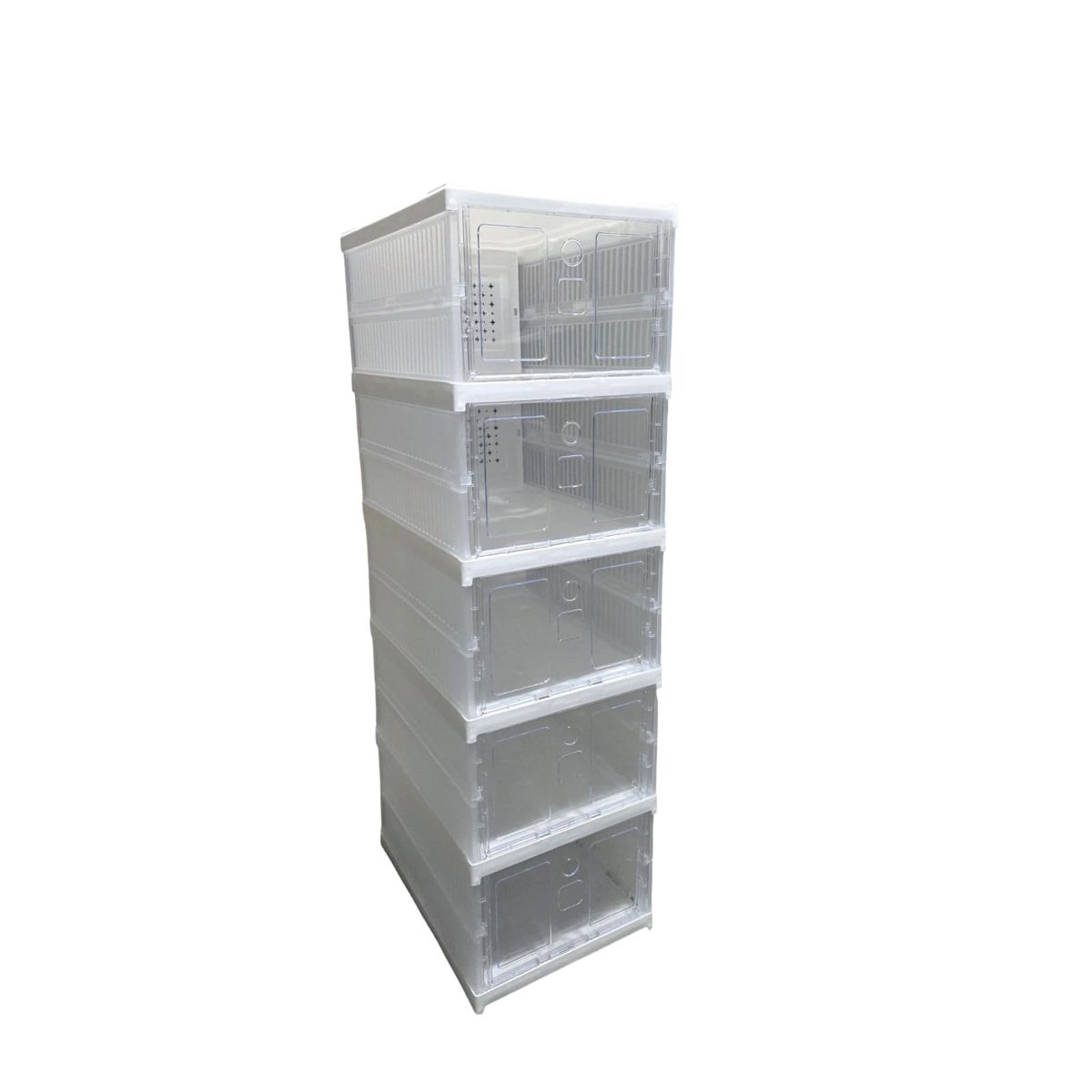 GENERICO - ORGANIZADOR ZAPATERO  PLEGABLE DE 5 NIVELES COLOR BLANCO