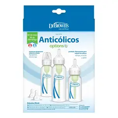 DR BROWN'S - Kit De Inicio Mamaderas Dr Brown´s Anticólicos Estándar Options+