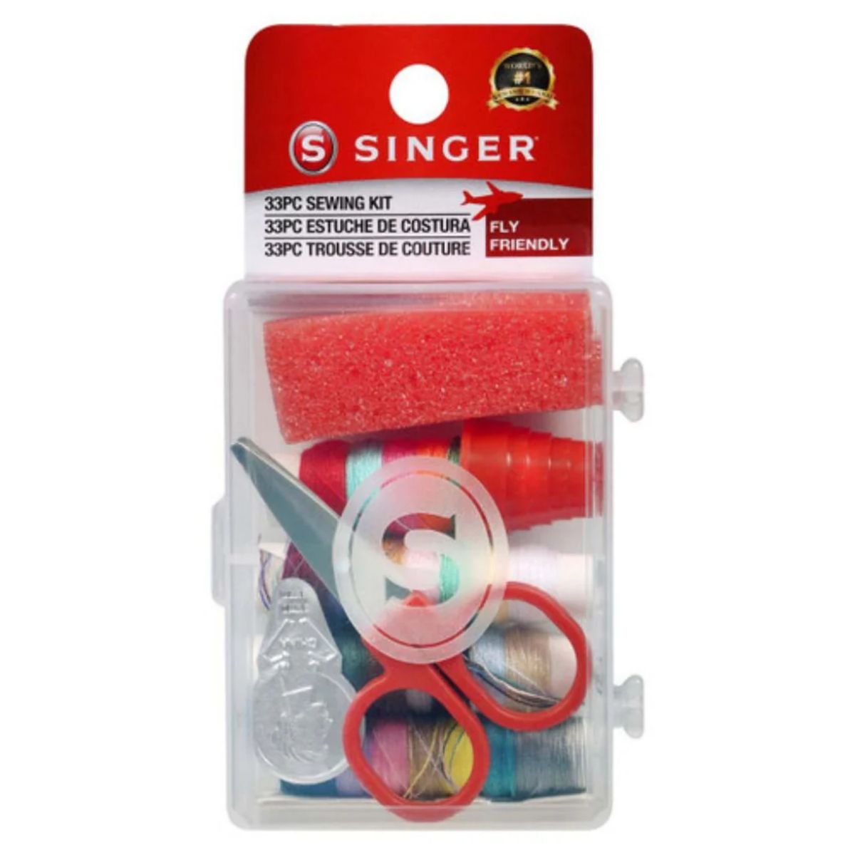 SINGER - Costurero kit costura de viaje Singer 33 piezas