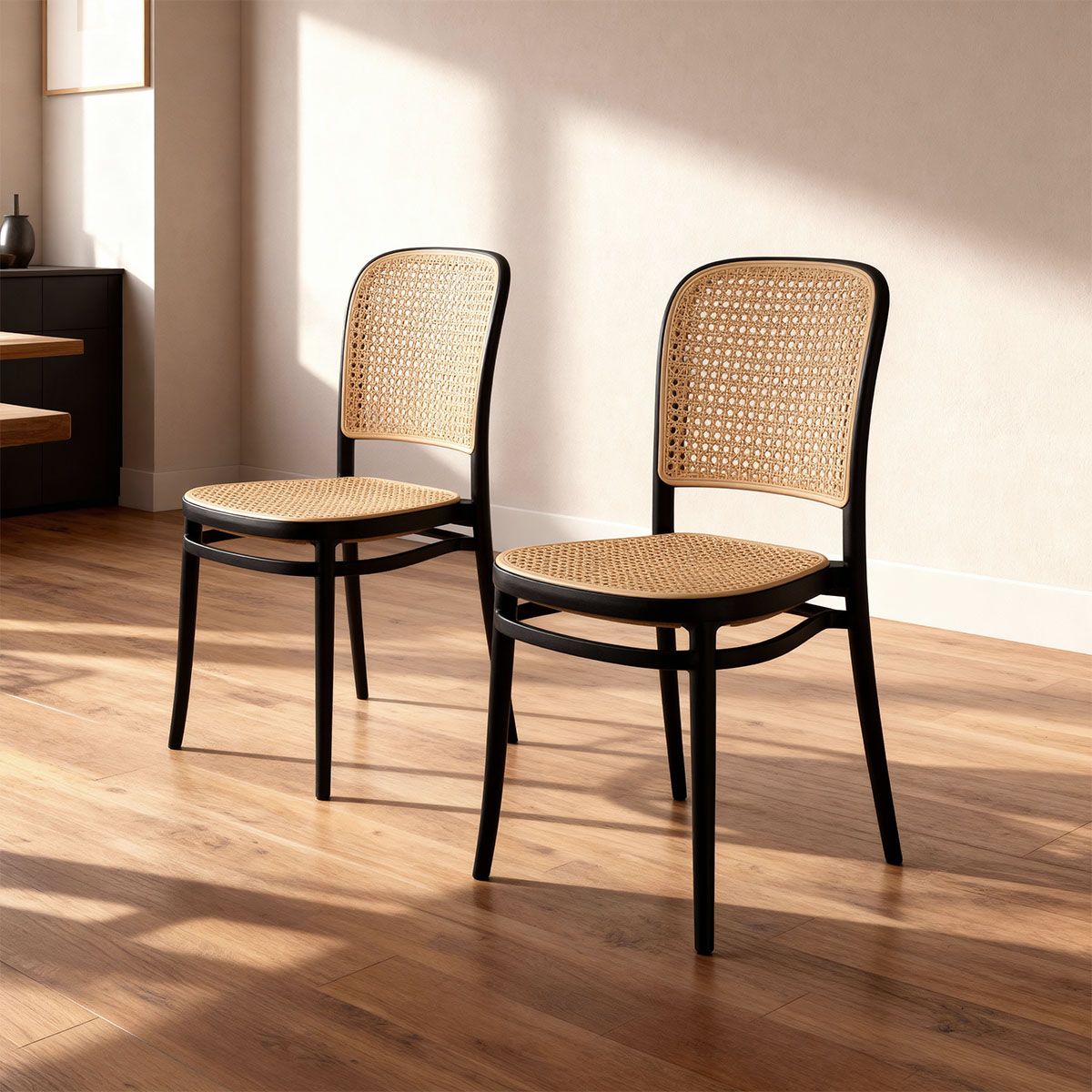 VENHOOUSE - Pack 2 Silla Comedor Moderna Polipropileno Lombardía Venhoouse