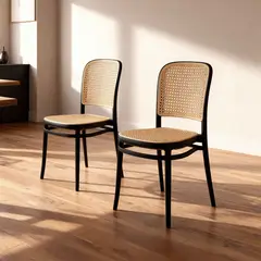 VENHOOUSE - Pack 2 Silla Comedor Moderna Polipropileno Lombardía