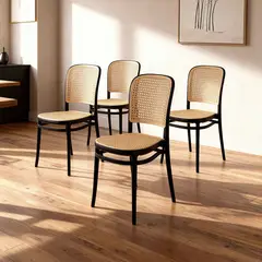 VENHOOUSE - Pack 4 Silla Comedor Moderna Polipropileno Lombardía