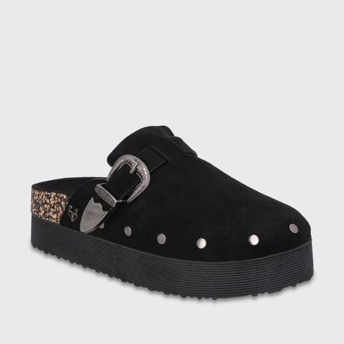 GOTTA - Zueco Plataforma Negro Mujer 65950