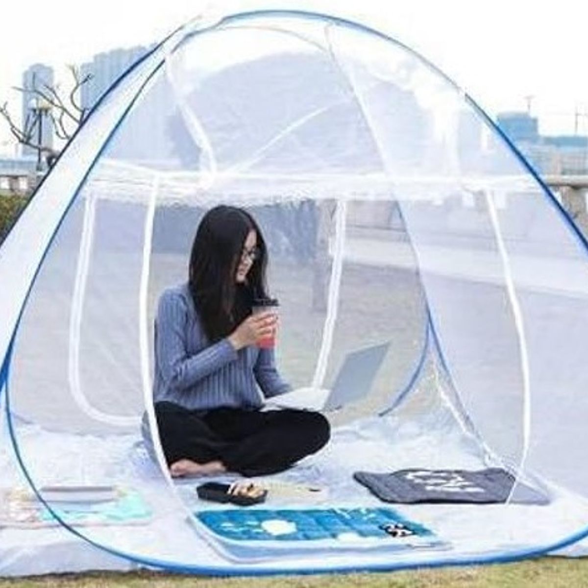MOSQUITERA PLEGABLE PARA EL HOGAR TIPO CARPA, marca GENERICO - Foto 2