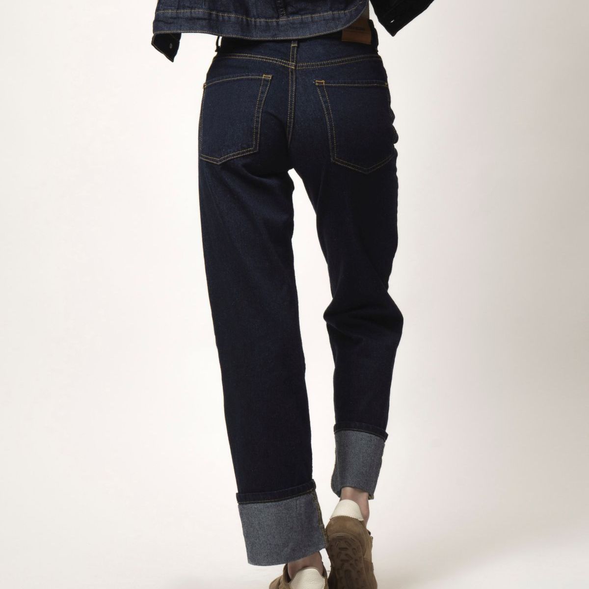 MOMCHIC - JEANS EMILIA  AZUL OSCURO