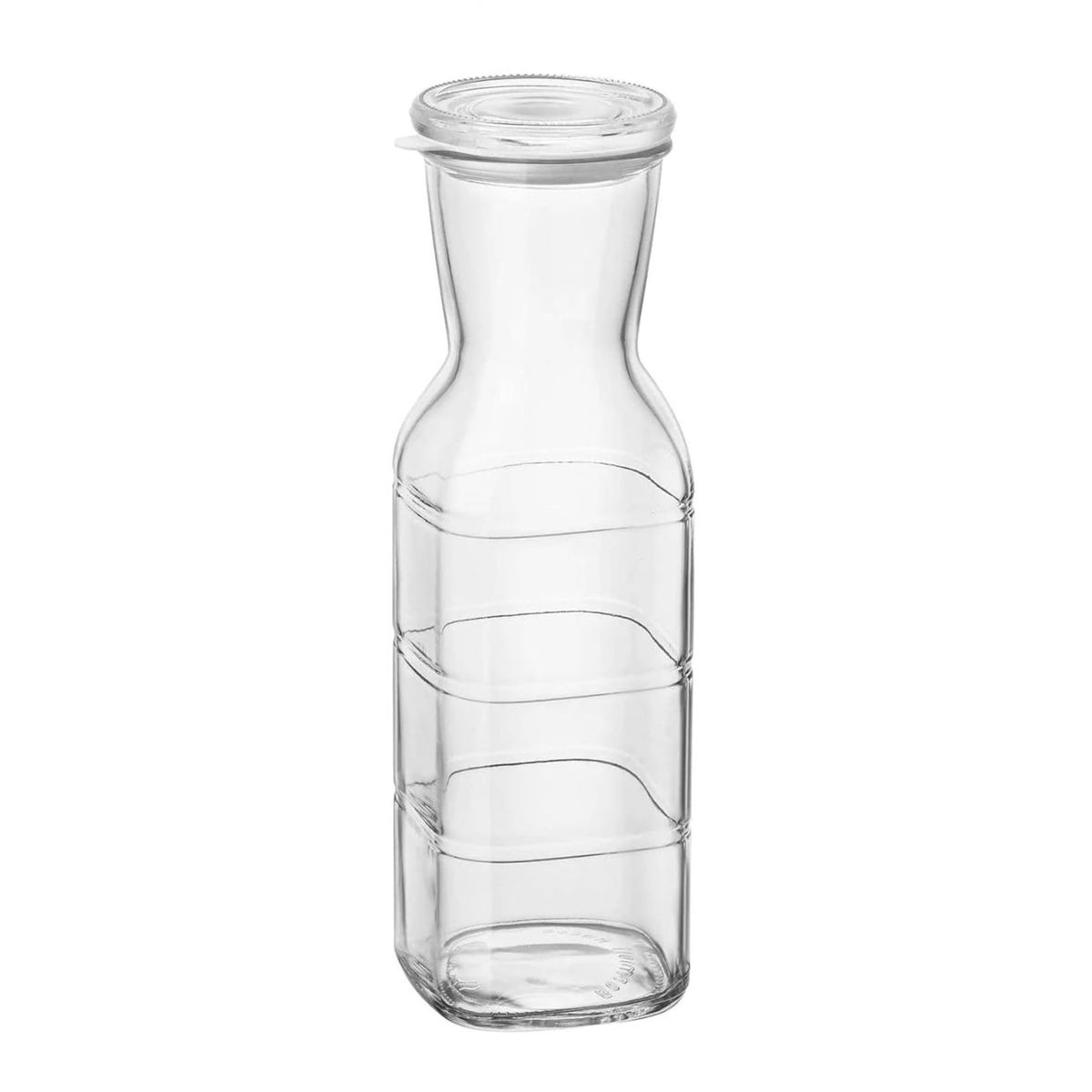 BORMIOLI - Jarra De Vidrio Con Tapa Hermetica Para Jugos Agua 1L