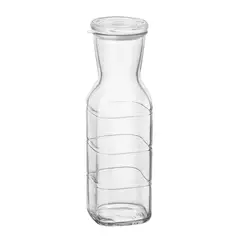 BORMIOLI - Jarra De Vidrio Con Tapa Hermetica Para Jugos Agua 1L