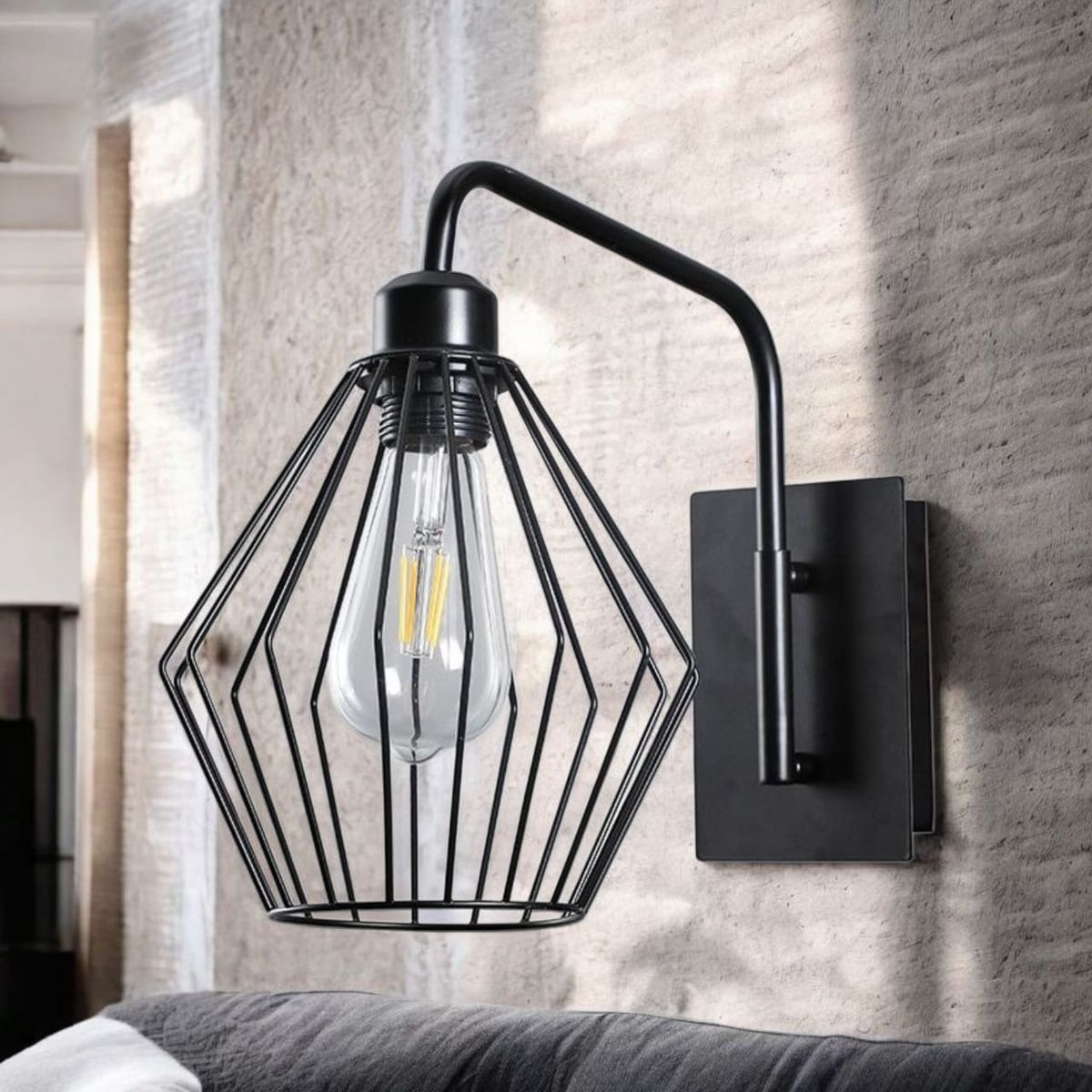 WANT - APLIQUE ESTILO HIERRO PORTA E27