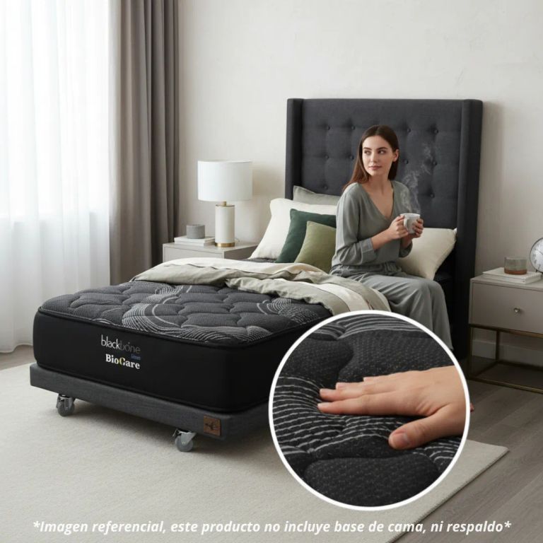 Colchon 1.5 Plaza Black Prime Uno L200