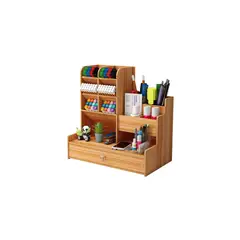 GENERICO - Organizador Portalápices Lápicesplumones Escritorio Madera