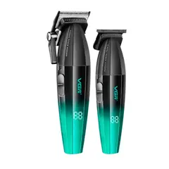 VGR VOYAGER - Barber Combo VGR Profesional V640 Clipper y Trimmer Verde