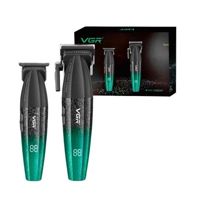 Imagen 2 del producto Barber Combo VGR Profesional V640 Clipper y Trimmer Verde