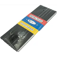 GENERICO - Elástico Negro N°5 7 a 8 mm de ancho pieza de 10 mts