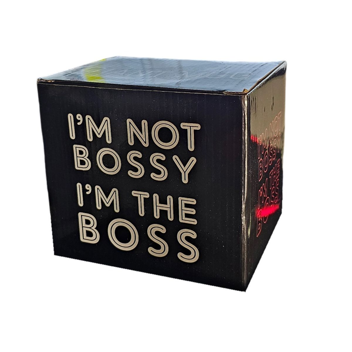 GENERICO - Tazón cerámica gigante JUMBO i´m not bossy i´m the boss 900m