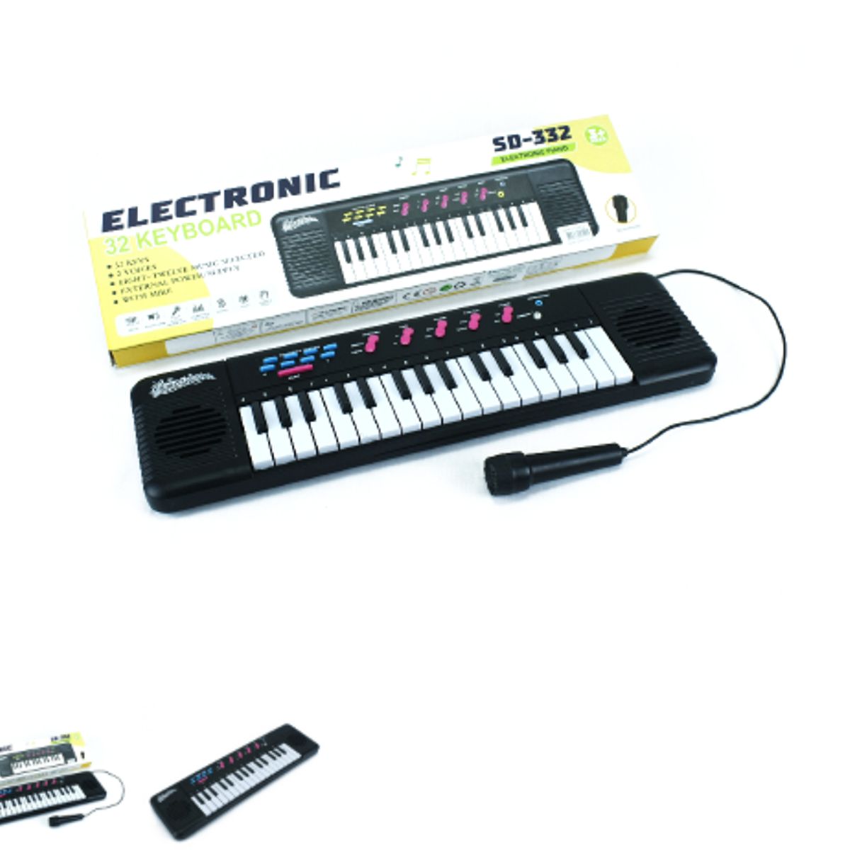 GENERICO - TECLADO MUSICAL PIANO CON MICRÓFONO 32 TECLAS PARA NIÑOS