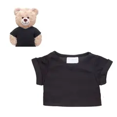 BUILD A BEAR - Polera Negra Cuello V Build-A-Bear