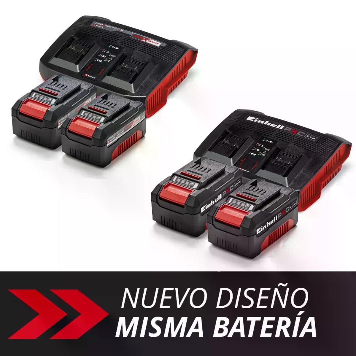 EINHELL - CARGADOR+2 BATERIA 18V 40AH EINHELL PXC 4512112