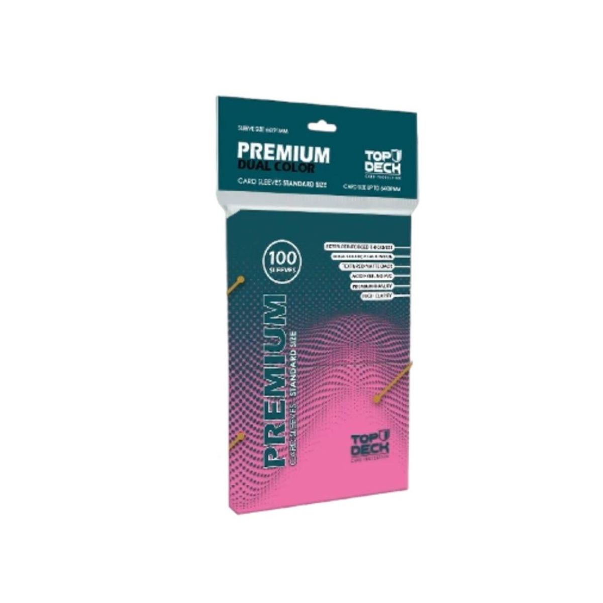 GENERICO - Protectores Premium Dual Color Standard Rosado (66x91mm)