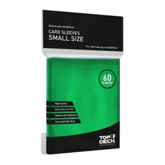 GENERICO - Protectores Top Deck Small Verde (62x89mm)