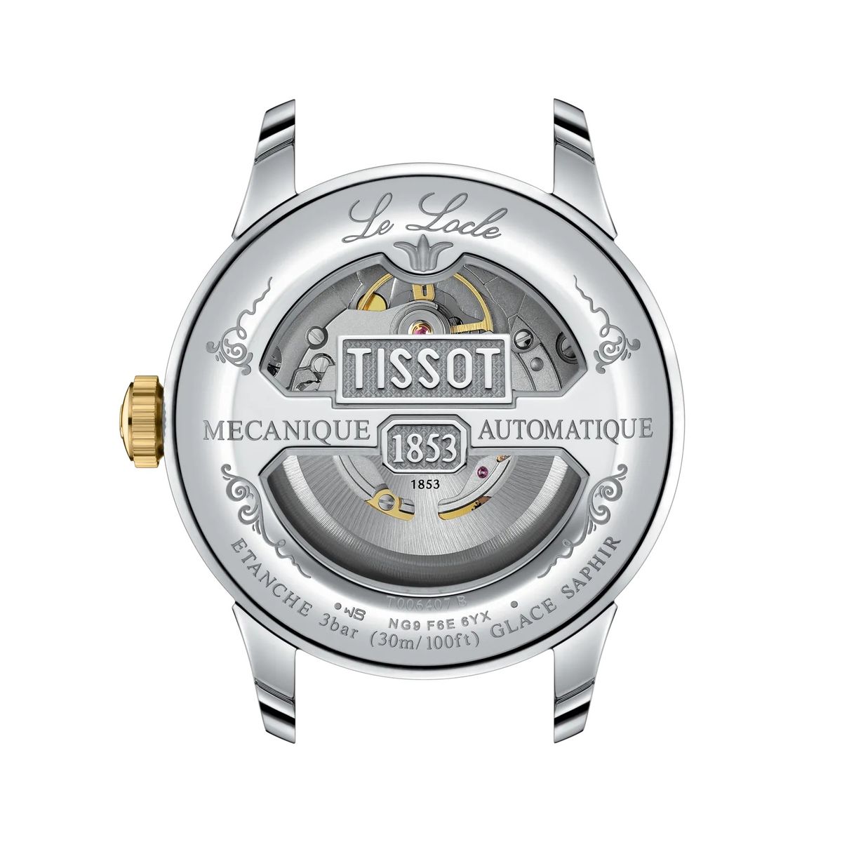 TISSOT - Reloj Tissot Le Locle Bicolor Dorado