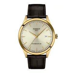 TISSOT - Reloj Classic Dream Automático Cuero Dorado