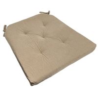 Pack 2 Cojines De Sillas Cuadrado Grueso Chenille Colores