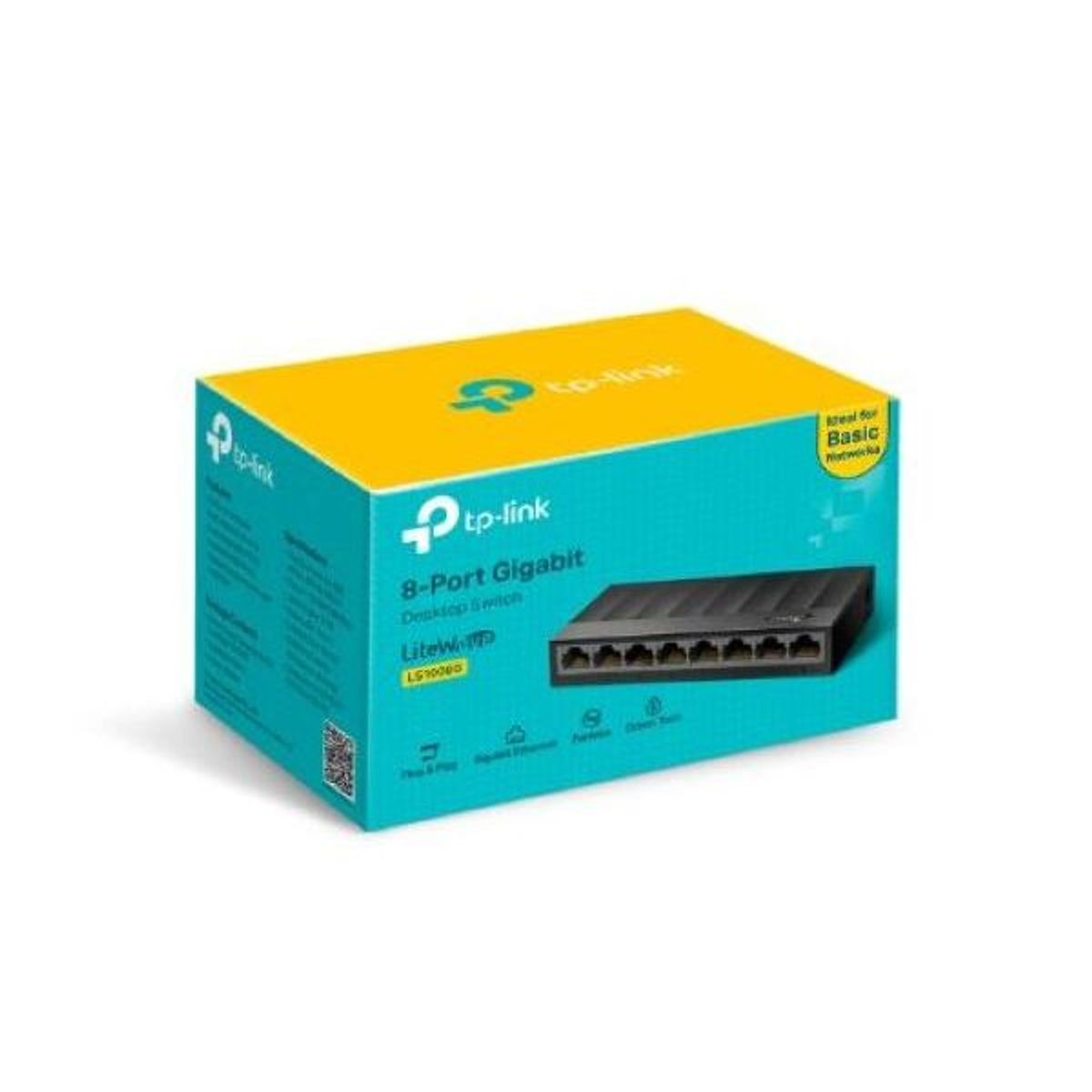 TP LINK - Switch Escritorio - TP-Link LS1008G - LAN x8 - 101001000