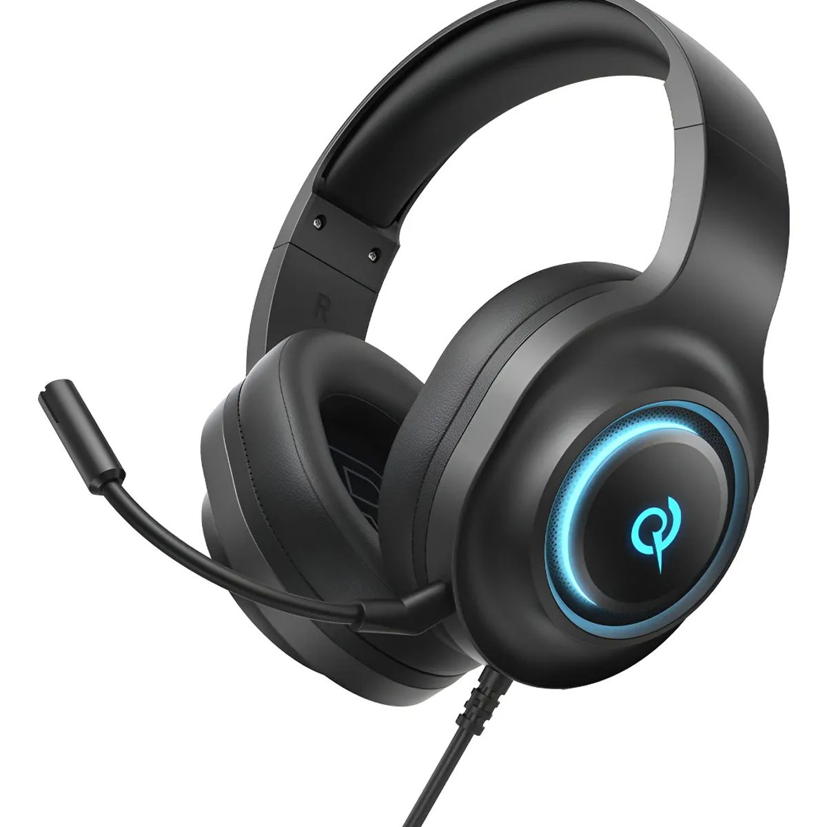 QCY - QCY V200 Auriculares Audífonos Gamer Diadema Con Microfono Negro