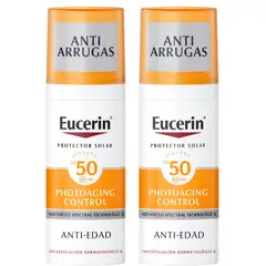 EUCERIN - Pack 2 Protector Solar Fluido Anti-edad Fps 50 50ml